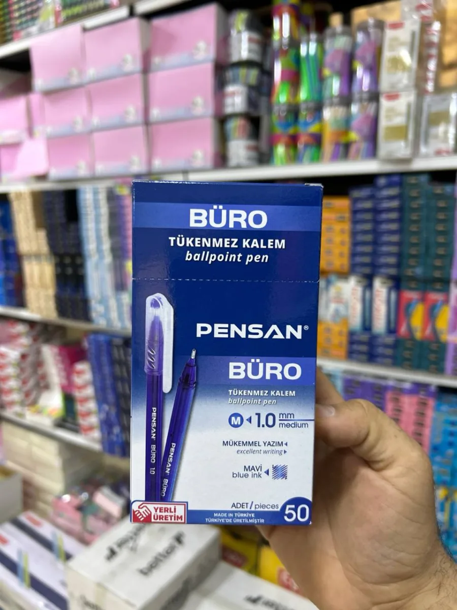 علبة 50 قلم بيرو سن تخين
