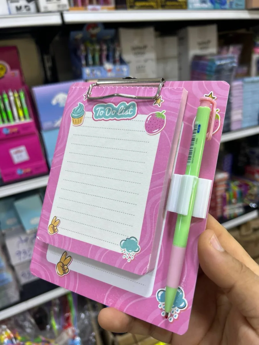 صورة To do list  ( Planner Clip / Yassin ) 1276  بلانشيطة + قلم 