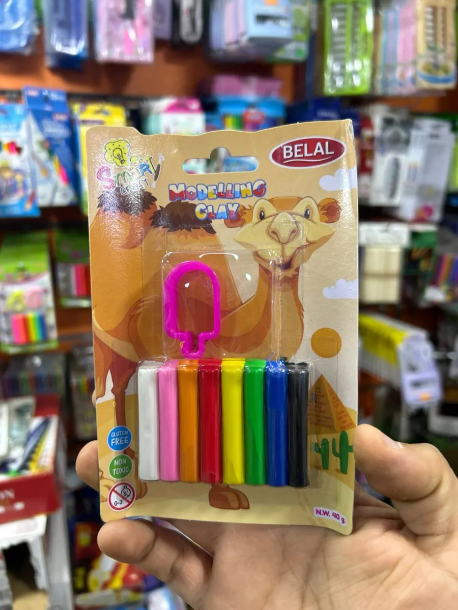 كارت صلصال بلال صغير ٨ قطع + لعبة - هندى