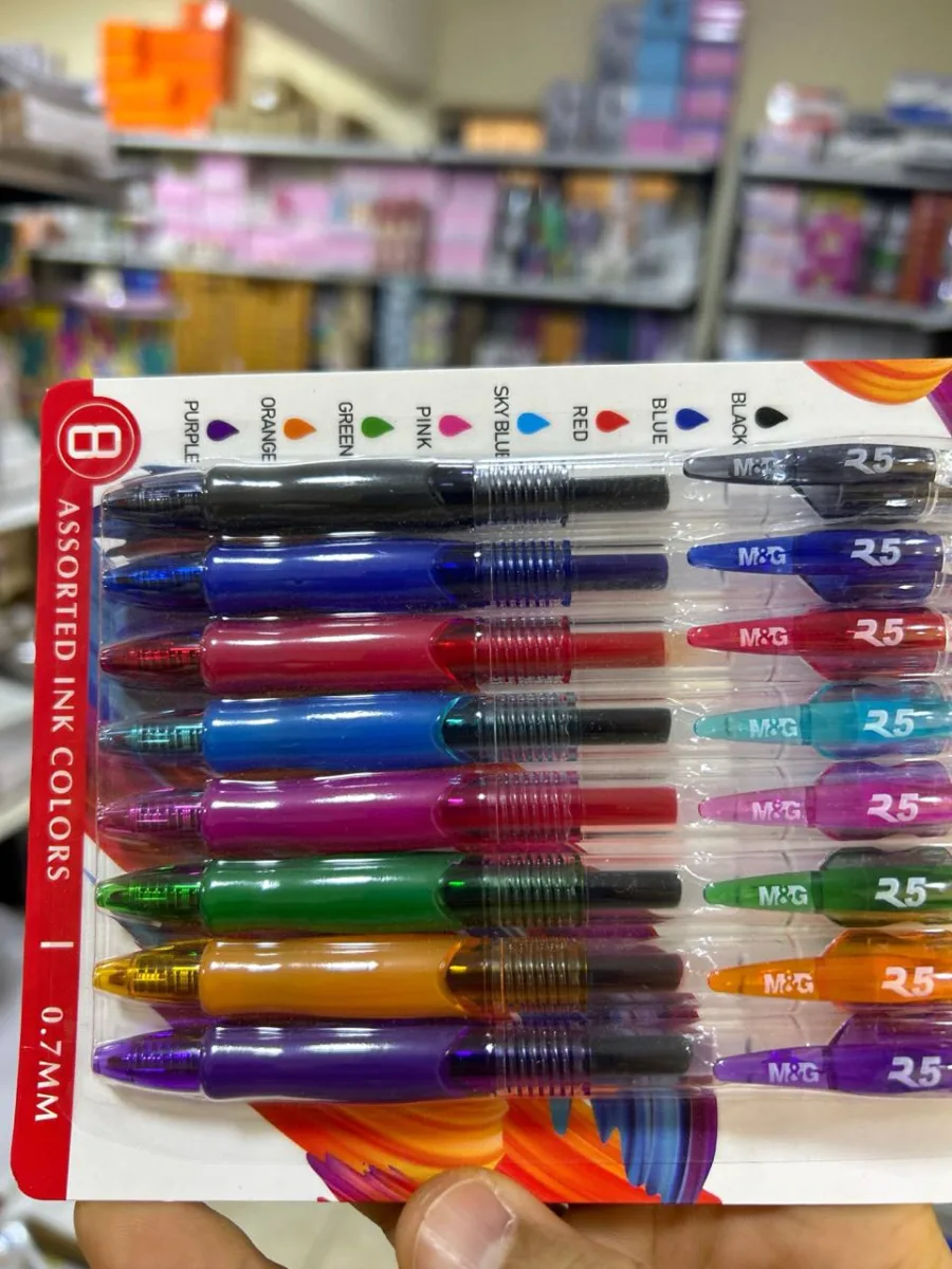 صورة طقم 8 قلم جيل سوستة MG - R5