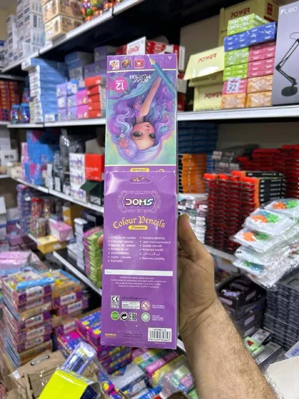 باكو 12 علبة الوان خشب طويل