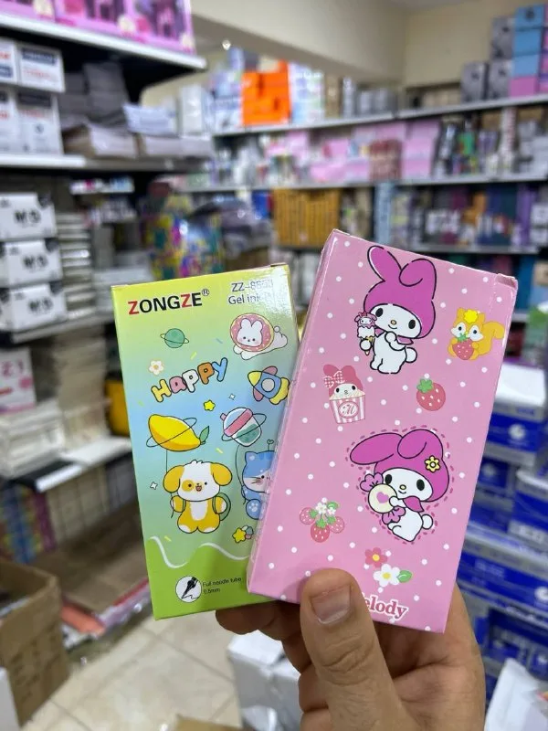 علبة 12 قلم جيل مطبوع 901