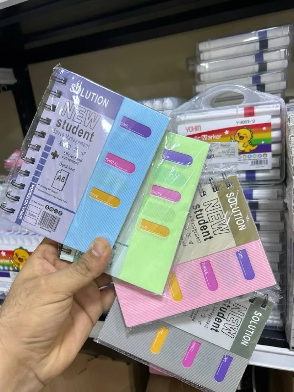 نوتة سلك A6 - غلاف باستيل