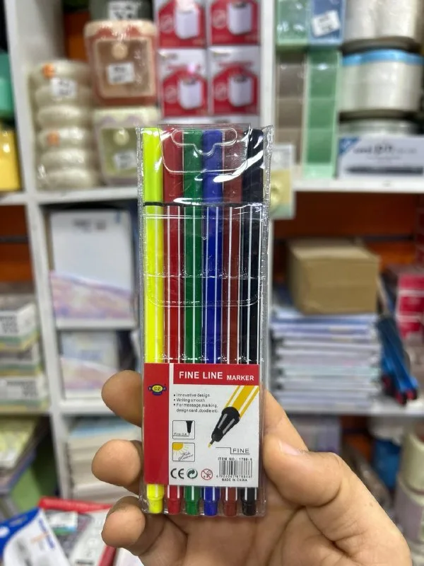 طقم 6 قلم fineliner